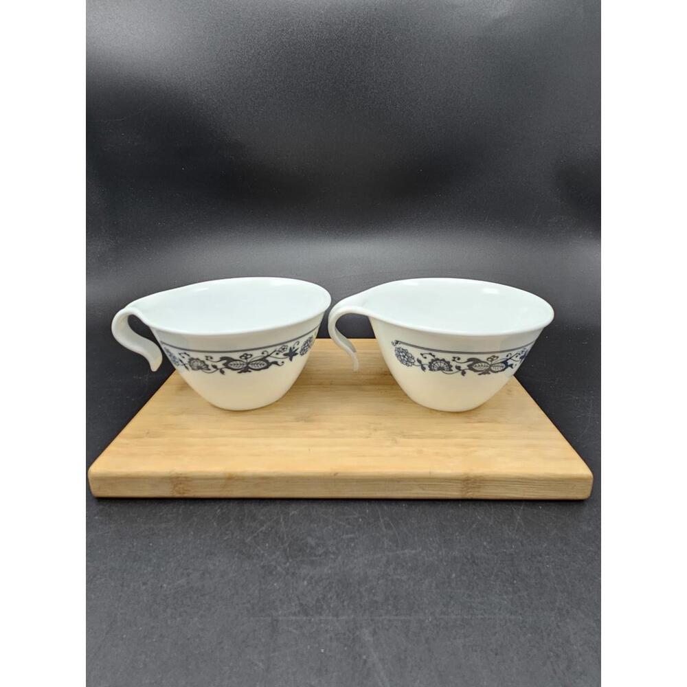 3pc Corelle Old Town Blue Replacement Set - 2 Tea Cups & 1 Saucer - Blue Onion - Picture 11 of 15